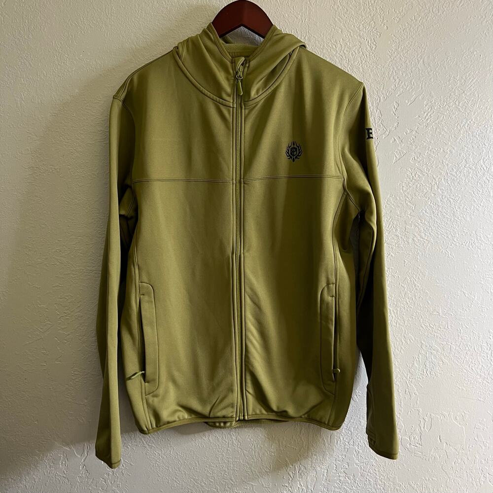 Born Primitive Outdoor Hoodie Jacket Green Full Zip Performance Mens M Logo - Picture 11 of 14